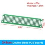 PCB prototipska ploča 2x8cm dvostrana 2.54mm Arduino