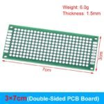 PCB prototipska ploča 3x7cm dvostrana 2.54mm Arduino
