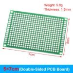 PCB prototipska ploča 5x7cm dvostrana 2.54mm Arduino