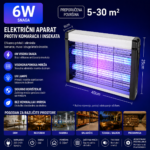 Elektricni aparat protiv komaraca i insekata UV 6W