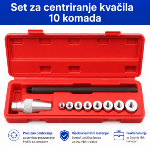 Set za centriranje kvacila univerzalni 10 komada
