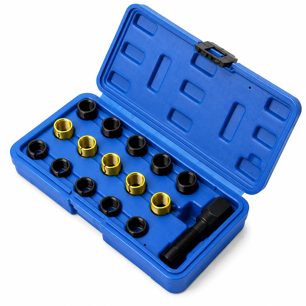 Set za popravku navoja svjecice M14 x 1.25 16 kom plavi - Image 2