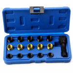Set za popravku navoja svjecice M14 x 1.25 16 kom plavi