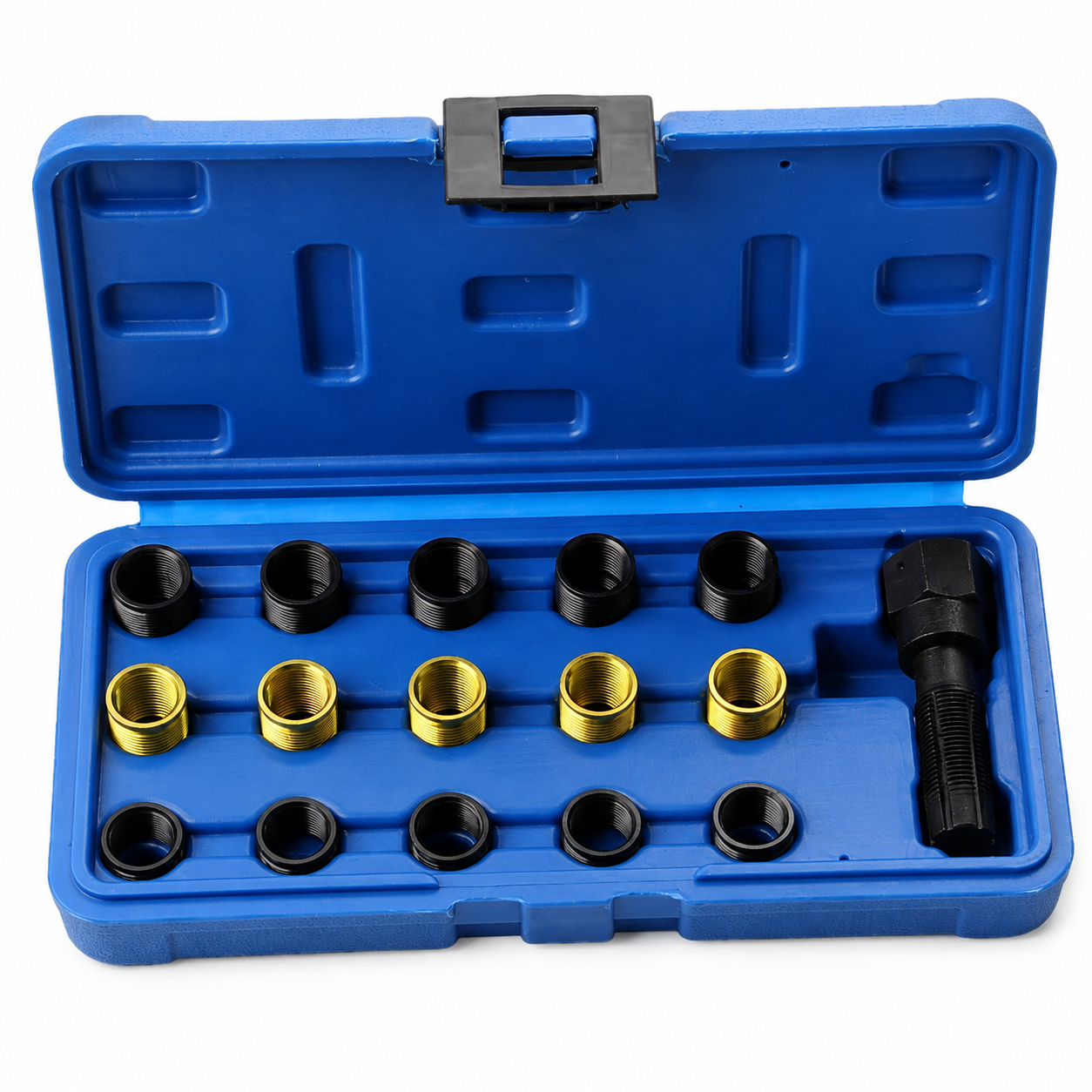 Set za popravku navoja svjecice M14 x 1.25 16 kom plavi