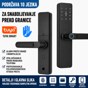 Tuya WiFi pametna brava otisak prsta sifra kartica K9