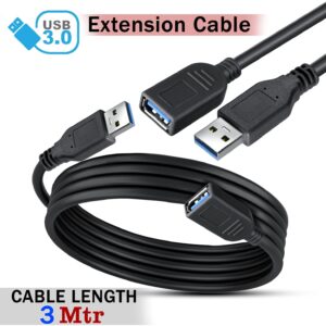 USB 3.0 produzni kabal 0.5m muski-zenski crni